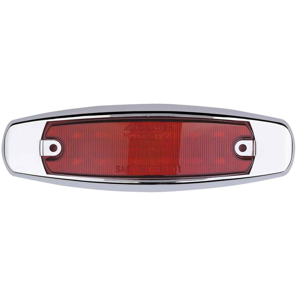 Peterbilt Style Oval Marker/Clearance LED Light - Red or Amber LEDs (Colored or Clear Lens)