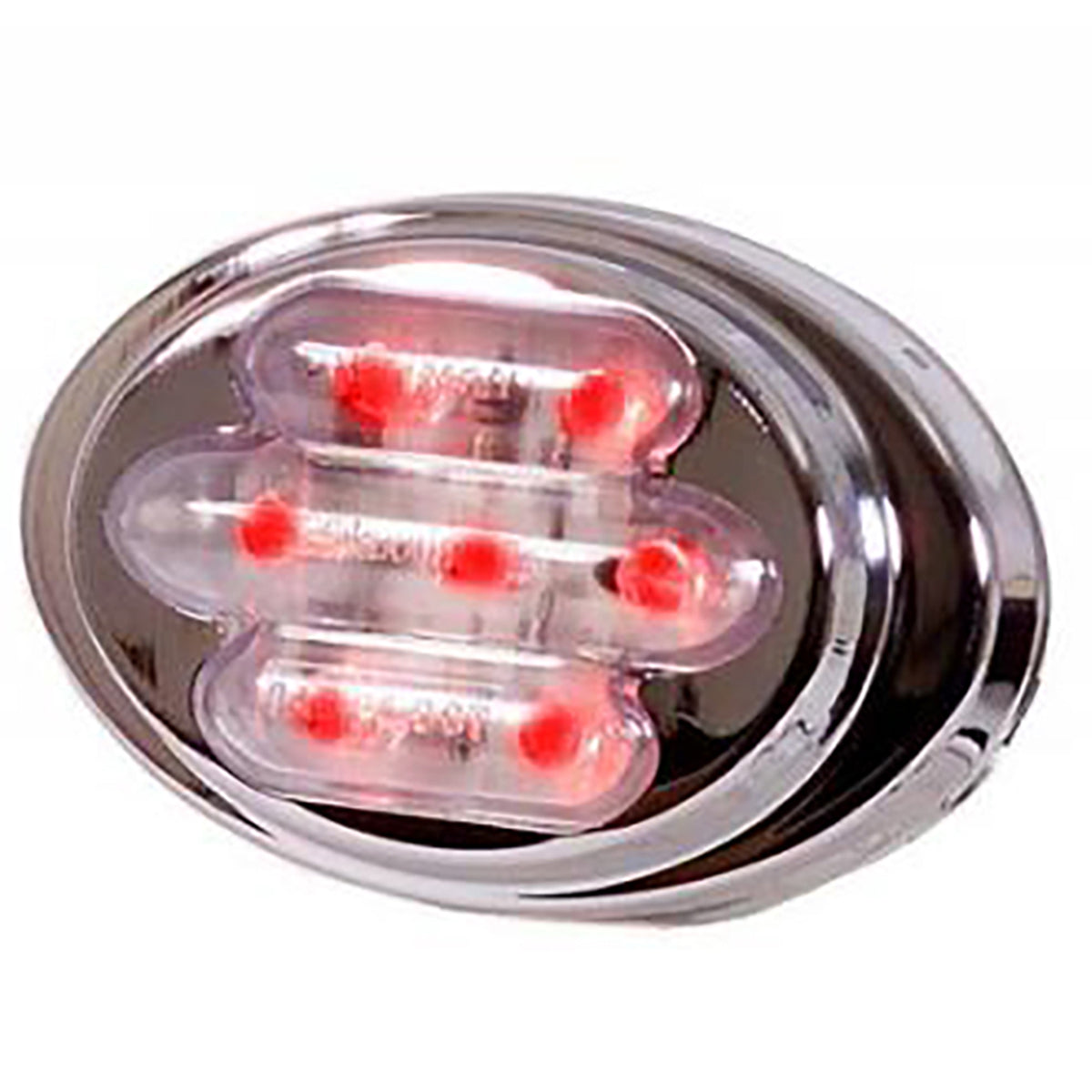 Maxxima Amber LED Clear Lens Mini Oval Clearance Marker