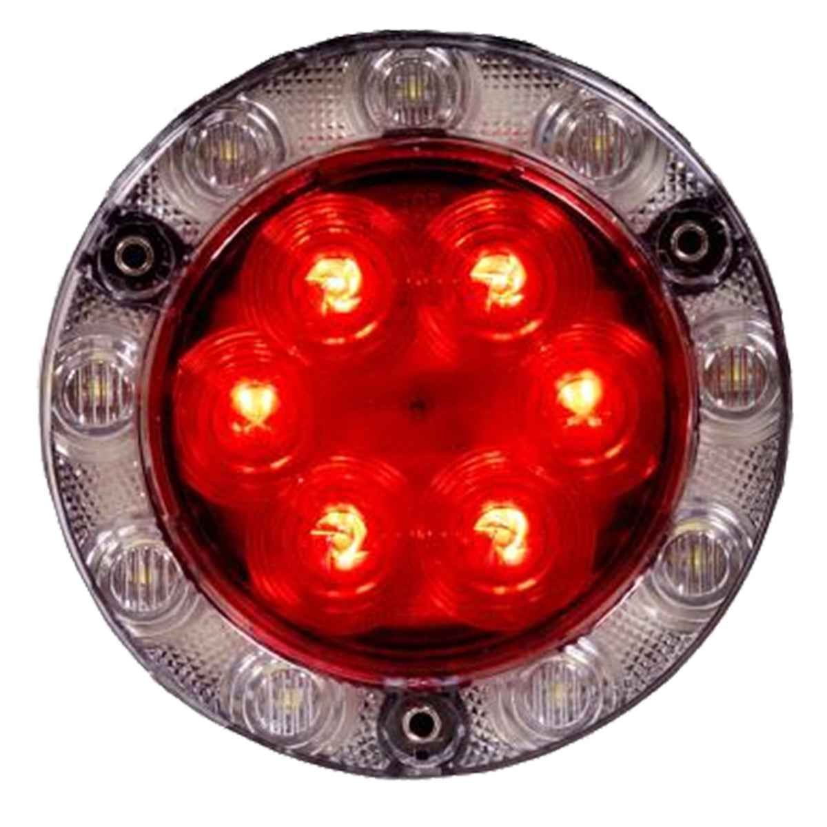 Maxxima 4" Red Round Hybrid Light