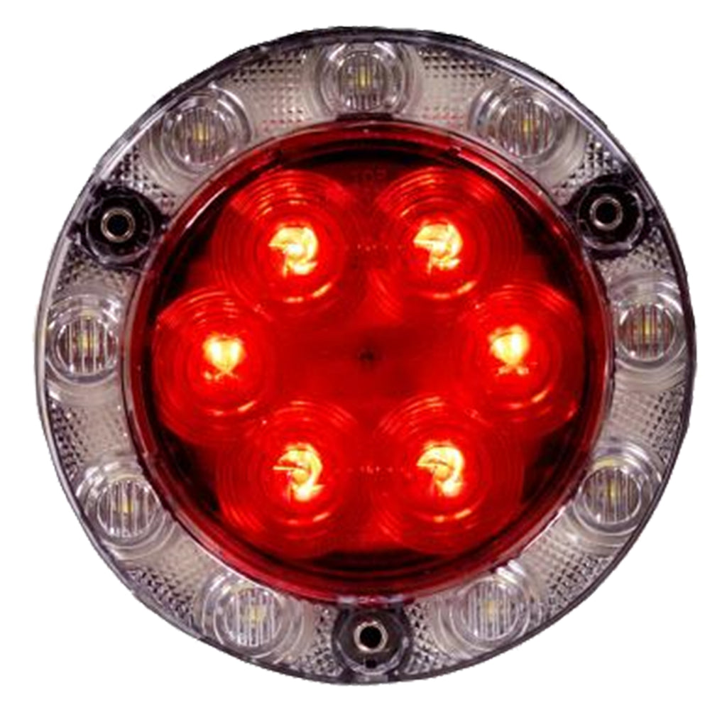 Maxxima 4" Red Round Hybrid Light