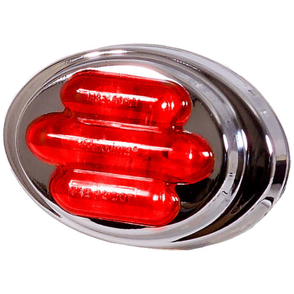 Maxxima 3" Chrome Oval LED Light