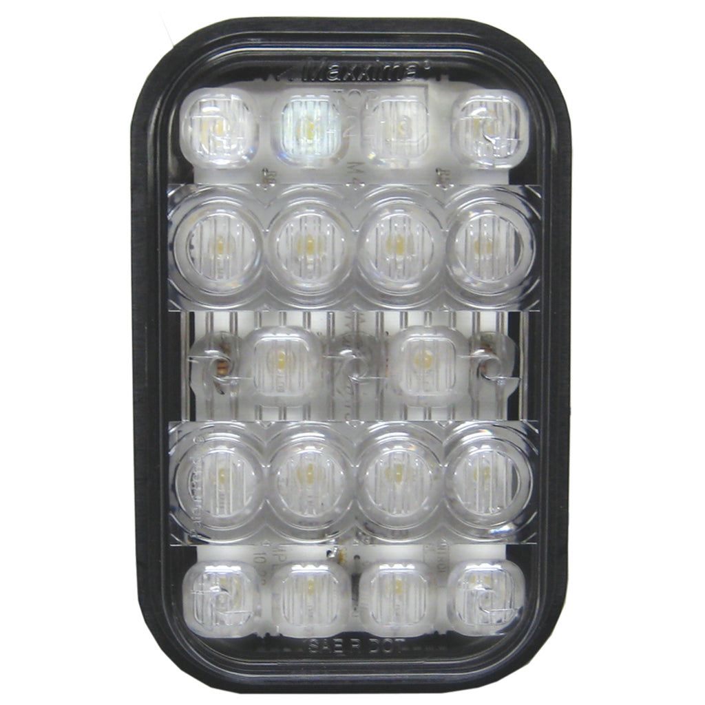 Maxxima 5" White Rectangle Back Up Light