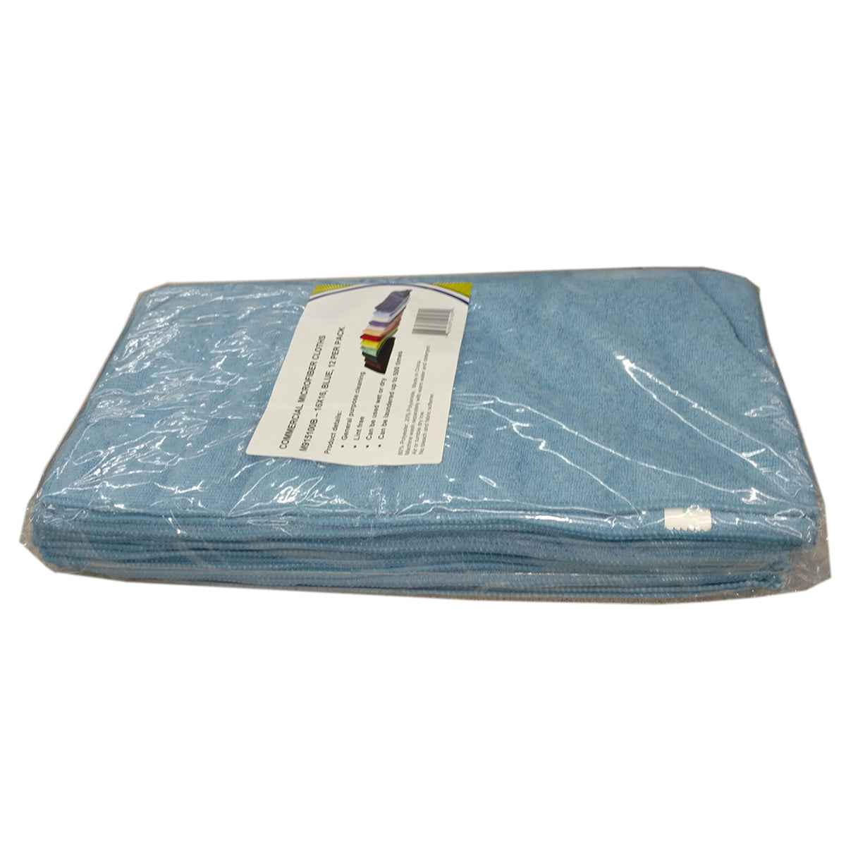 Blue Microfiber Towel (12 Pack)