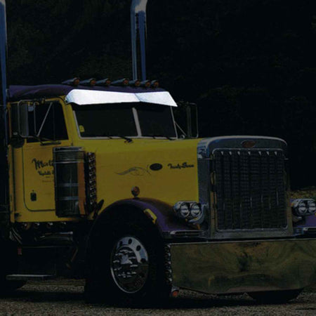 Peterbilt 379/389 Flat Top Bowtie Visor by Midwest