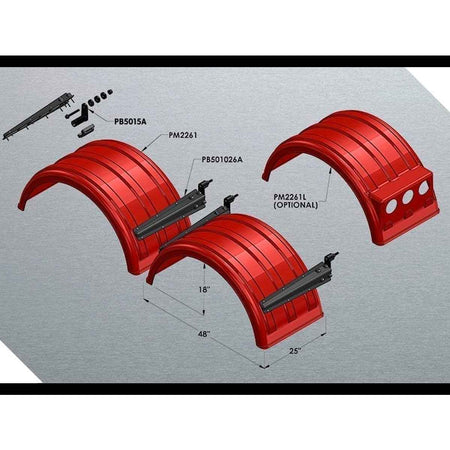 Minimizer 2260 22.5" Half Circle Fenders