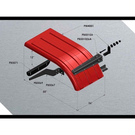 Minimizer 4050 Half, Short Drop Fender Set