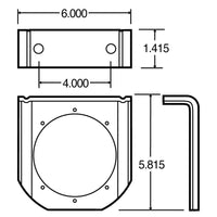 Model 30 Series - Painted Steel Light Brackets (2, 2.5, 4 or 6 inch options)