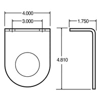 Model 30 Series - Painted Steel Light Brackets (2, 2.5, 4 or 6 inch options)