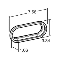 Model 60 - 6 Inch Oval Rubber Grommet