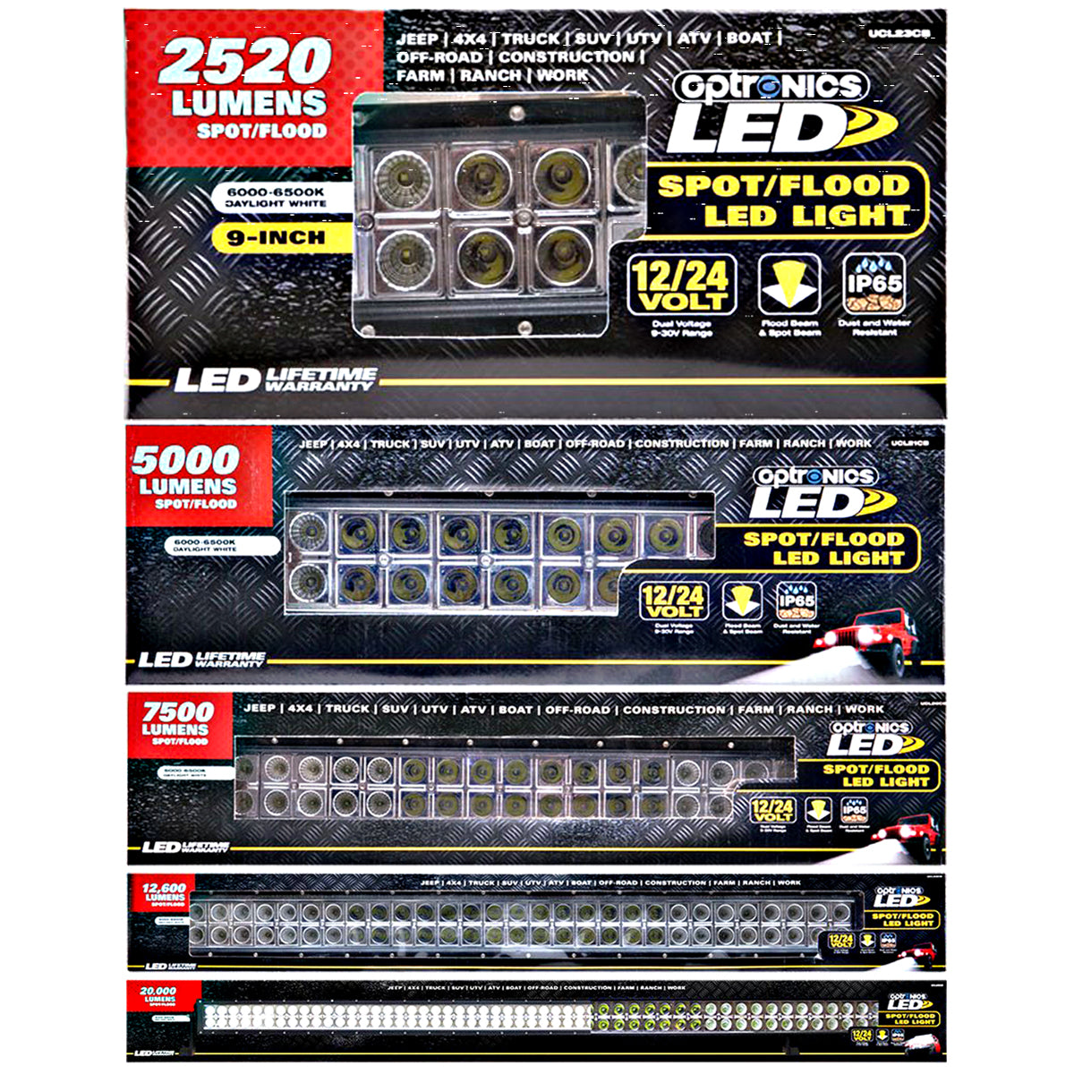 Optronics LED Light Bar (5 sizes)