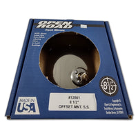 Open Road 8.5" Stainless Steel Convex Mirror - Offset Mount