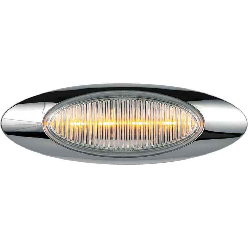 M1 LED 4" Oval Light with Chrome Housing