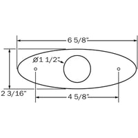 M1 LED 4" Oval Light with Chrome Housing