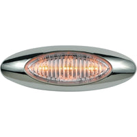 M5 LED 2.5" Oval Light with Chrome Housing