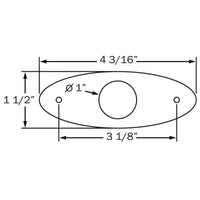 M5 LED 2.5" Oval Light with Chrome Housing