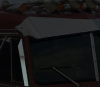 Roadwork's Peterbilt 359 & 379 Stainless Steel Window Air Deflectors