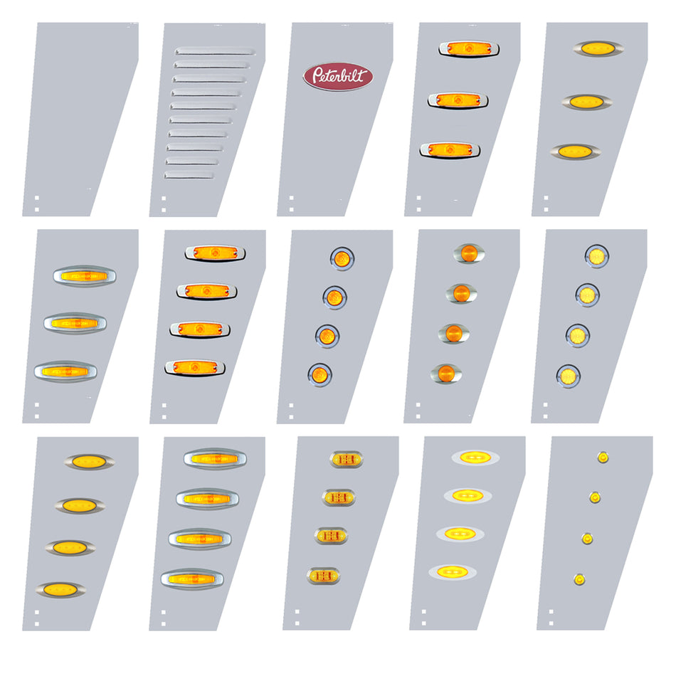 Peterbilt 359 Narrow Cowl Extensions