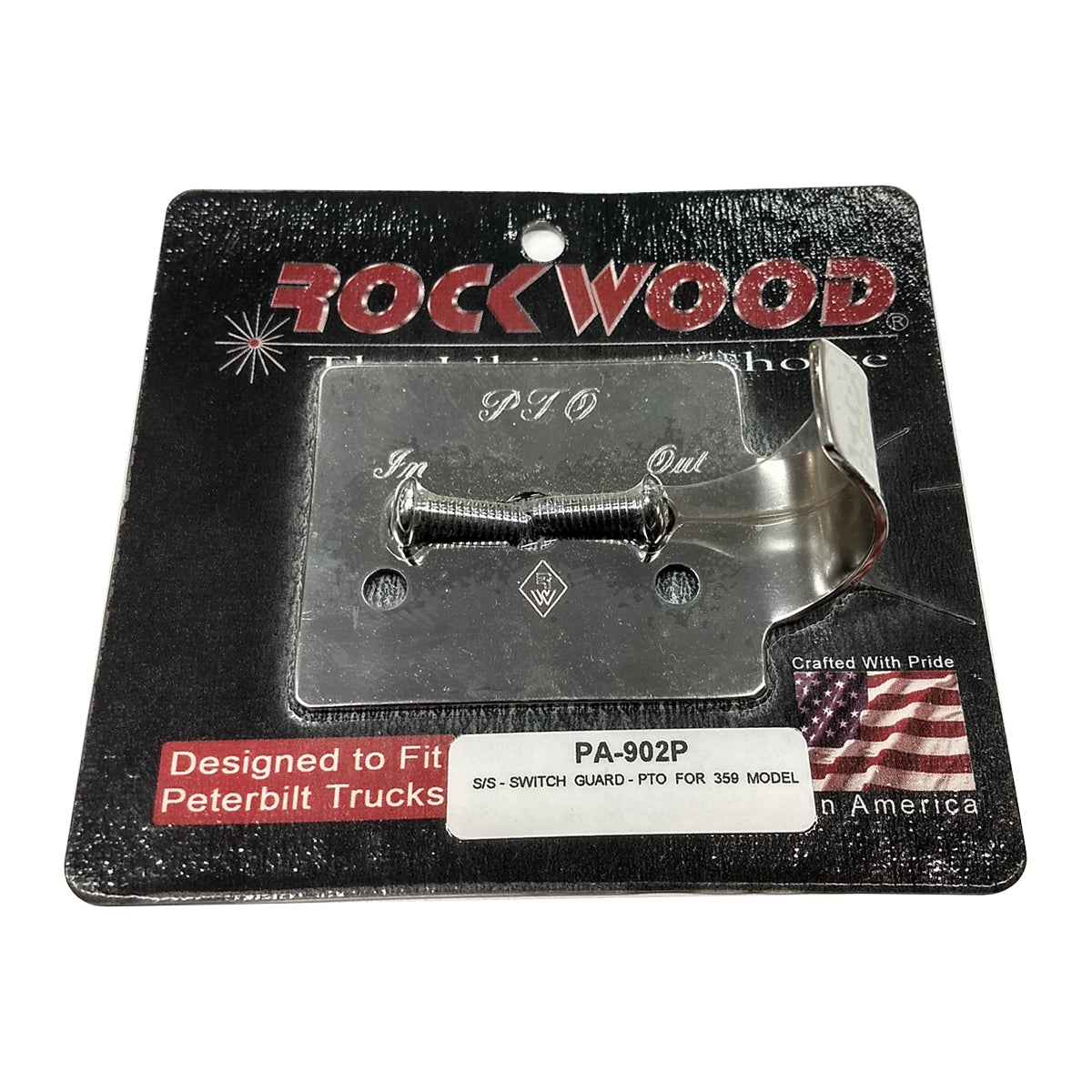 Peterbilt 359 Stainless Steel Switch Guard - Engraved