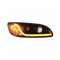 Peterbilt 337/386/387 Projection Headlight with Dual Function LED Light Bar