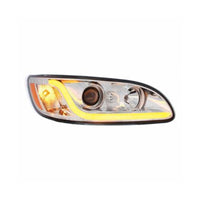 Peterbilt 337/386/387 Projection Headlight with Dual Function LED Light Bar