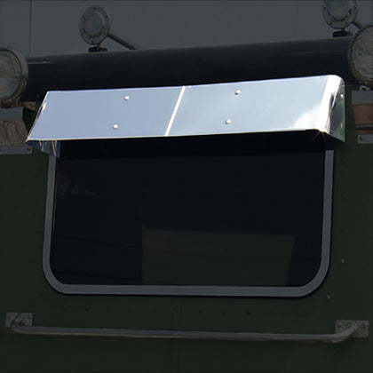 Roadwork's Peterbilt Sleeper Rear Window Visor - 37" x 20"