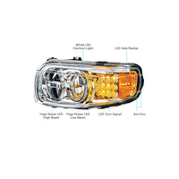 Peterbilt 388/389 LED Headlight w LED Turn Signals