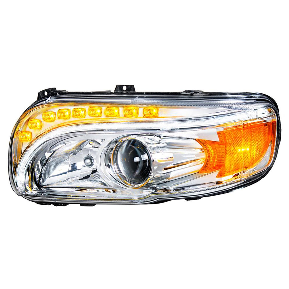 Peterbilt 388/389 Projection Headlight with LED Turn Light