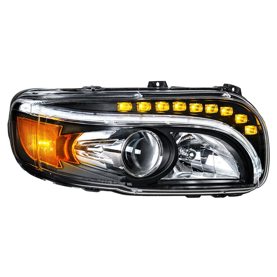 Peterbilt 388/389 Projection Headlight with LED Turn Light