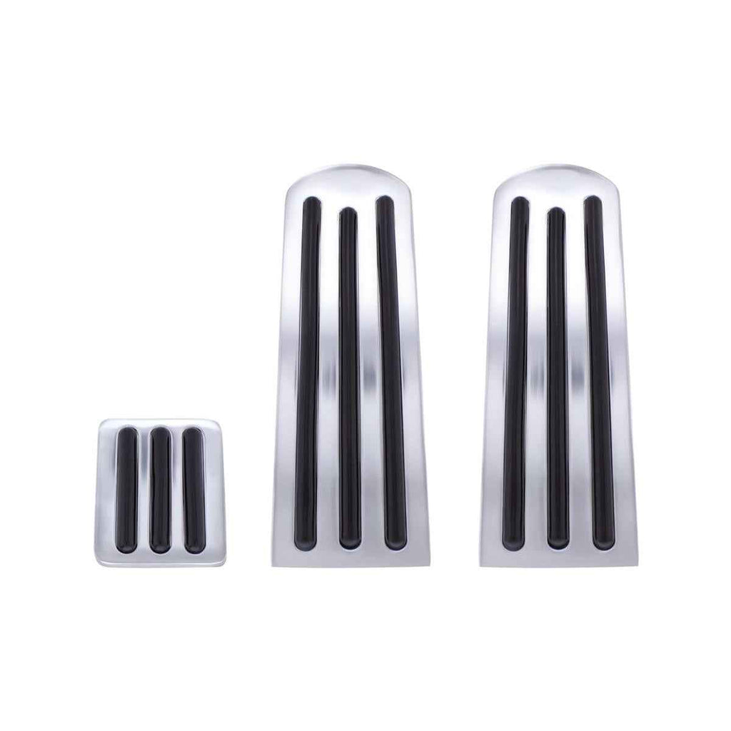 Chrome Pedal Set w Colored Inserts for Peterbilt @ Berube's – Berube's Truck Accessories