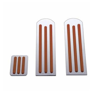 Peterbilt Chrome Pedal Set w Colored Inserts