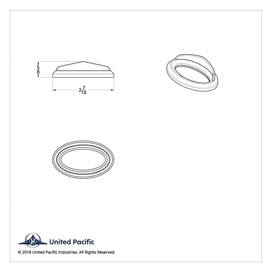 Peterbilt Glove Box Emblem Bezel