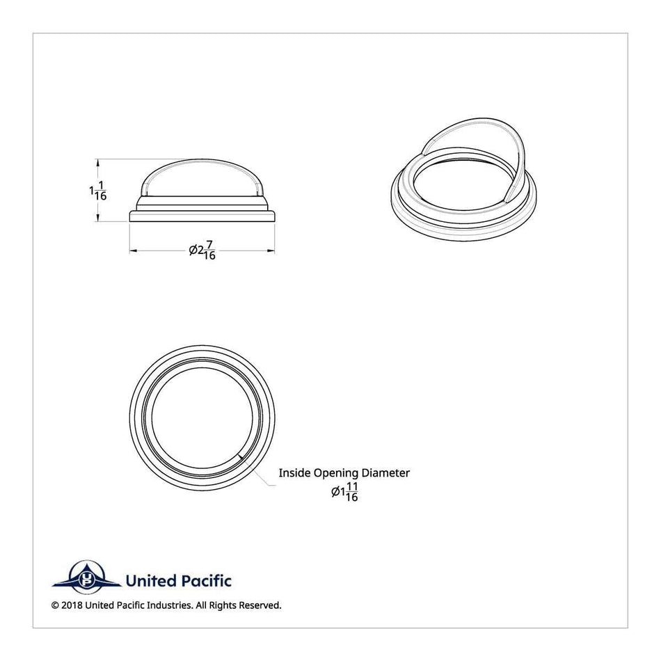 Peterbilt Small Gauge Bezel w/ Visor