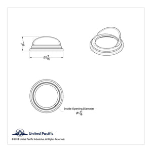 Peterbilt Small Gauge Bezel w/ Visor