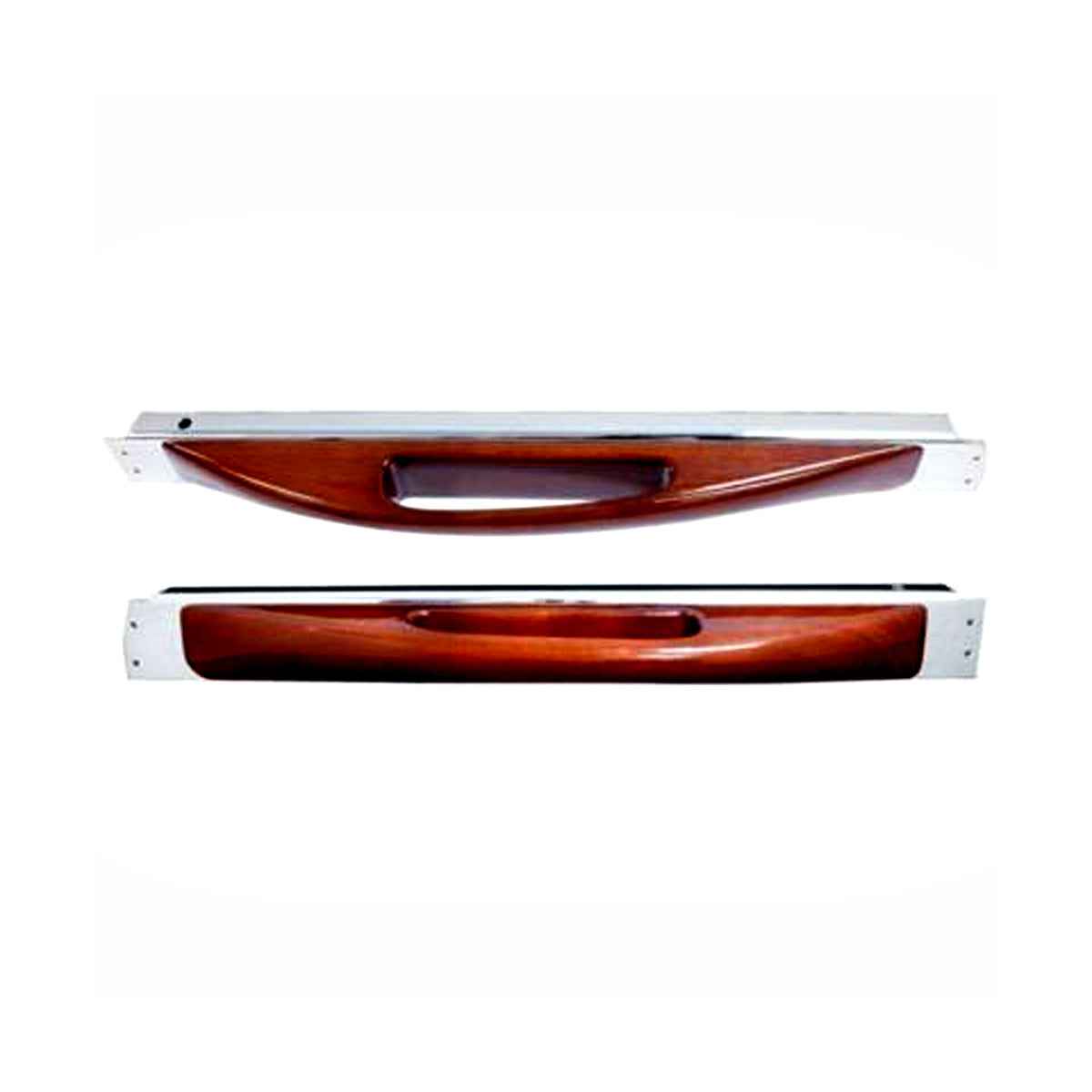 2003-2005 Peterbilt Wooden Arm Rest w Chrome Base