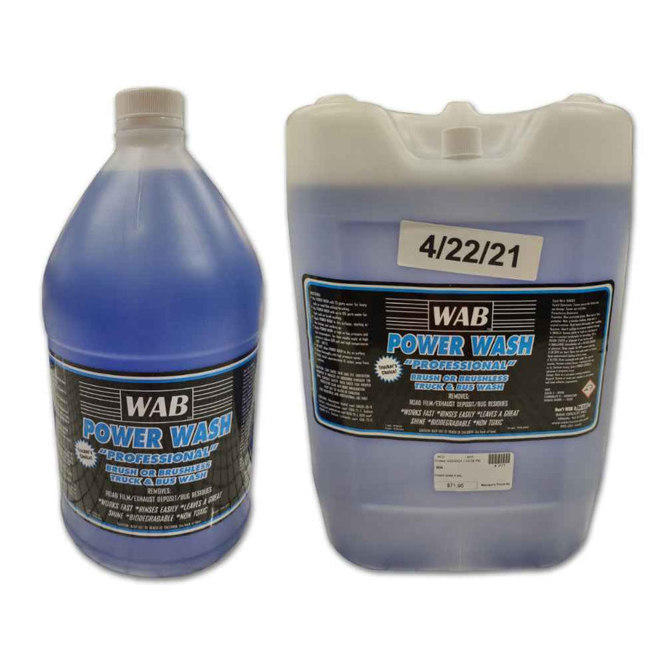 WAB Power Wash Cleaner - Blue (1 Gal., 5 Gal. or 55 Gal.)