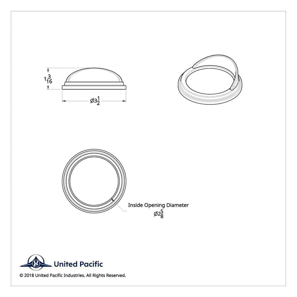 Pyrometer Gauge Cover w/ Visor For Freightliner