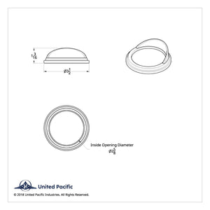 Pyrometer Gauge Cover w/ Visor For Freightliner