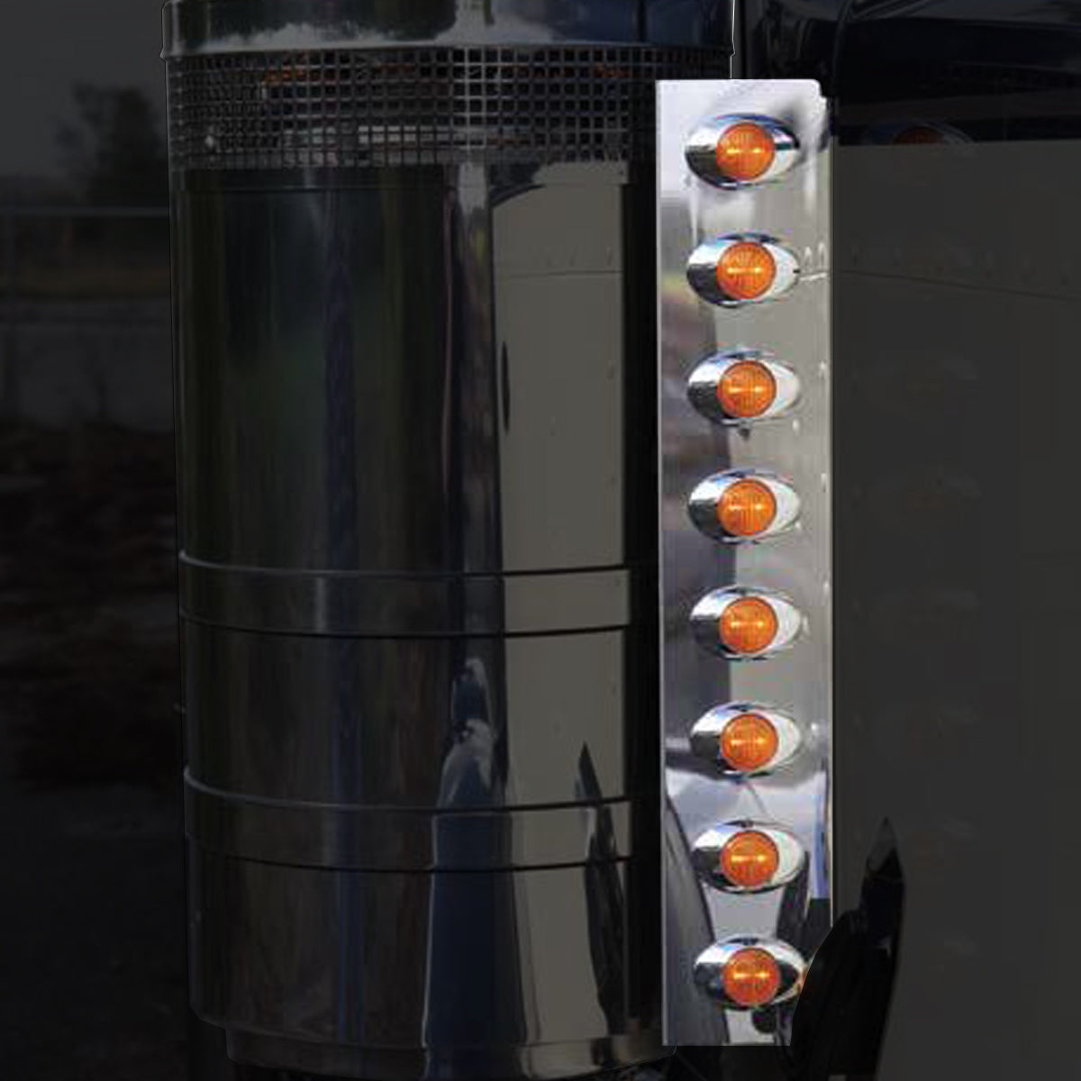 Roadwork's 15 inch Mult-fit 1988 to Current Air Cleaner Lights