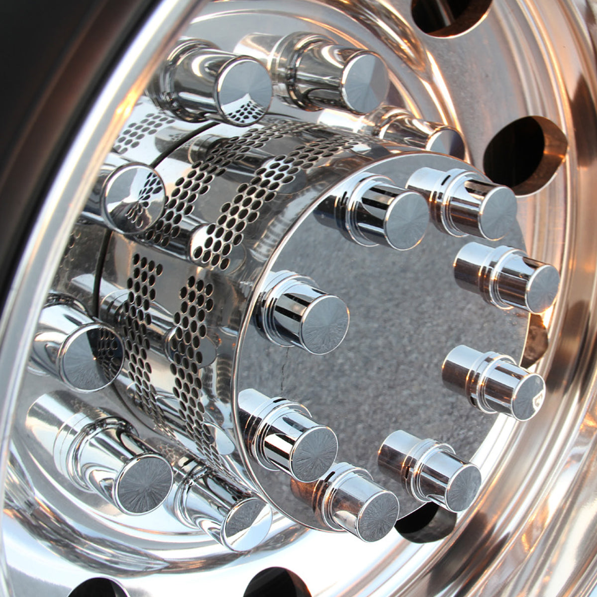 Roadworks 304 Stainless Steel Drive Axle Hubcovers Roadworks 304 Stainless Steel Drive Axle Hubcovers