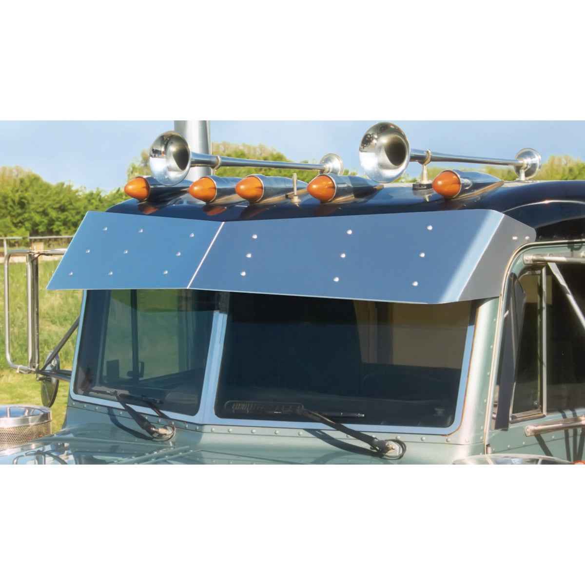 Peterbilt 379/389 Monster Bowtie Visor by Roadworks