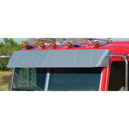 Peterbilt 379/389 Flat Top 13.5" Drop Visor by Roadworks