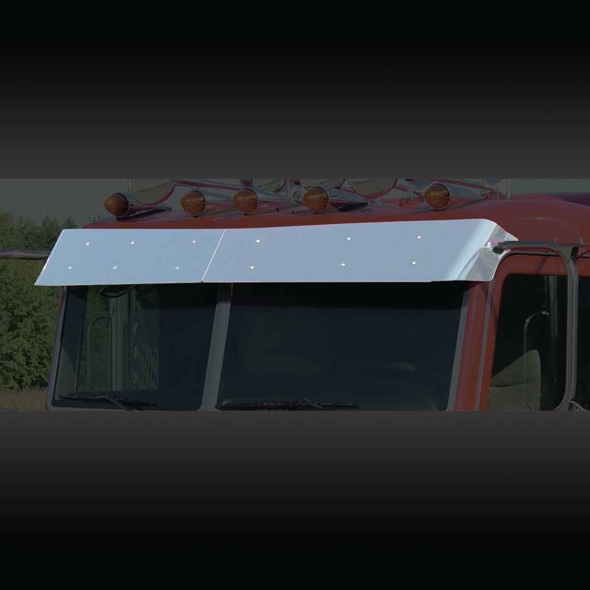 Peterbilt 379/389 Bowtie Visor by Roadworks