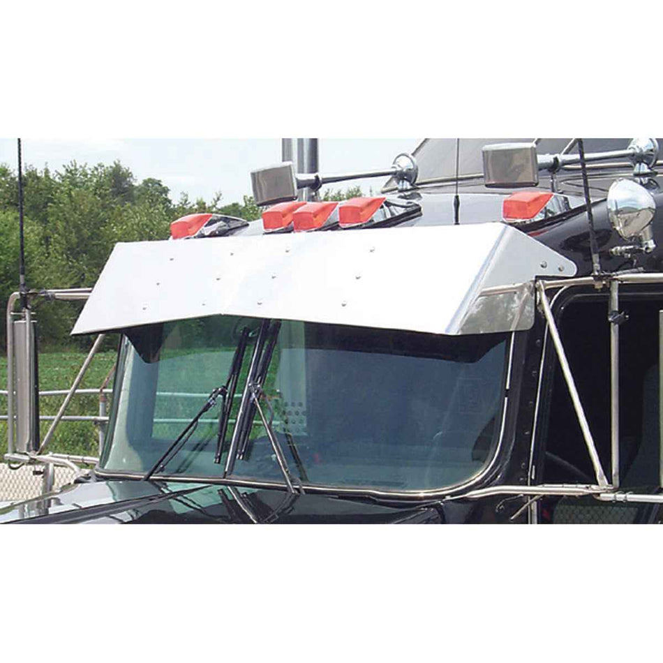 Kenworth Curved Windshield Monster Bowtie Visor by Roadworks
