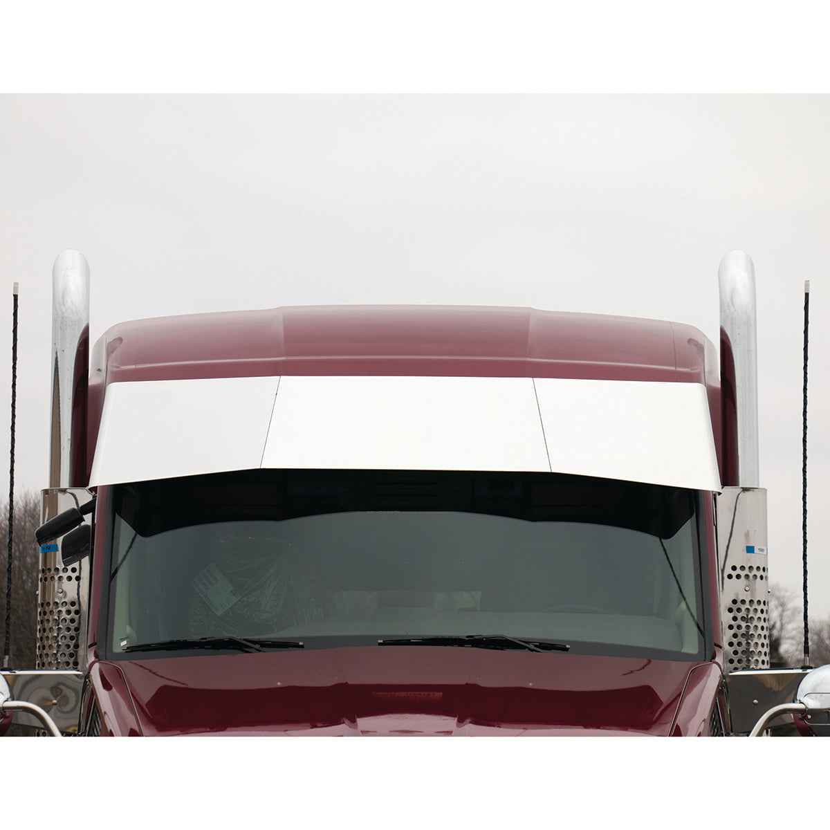 Kenworth T680/T880 Blind Mount Untie Drop Visor by Roadworks