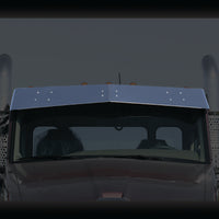 Kenworth T680/T880 11" Outer - 9" Center Untie Drop Visor by Roadworks