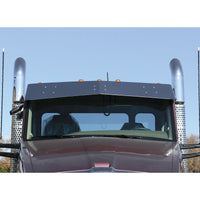 Kenworth T680/T880 11" Outer - 9" Center Untie Drop Visor by Roadworks