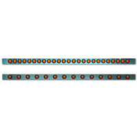 Roadworks 4" Face & 94" Length Bars w 2" Round Light Holes