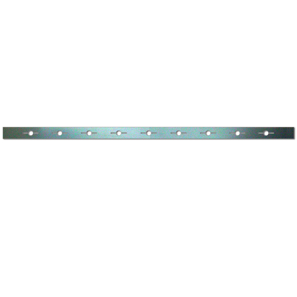 Roadworks 4" Face & 94" Length Bumper Bar w 9 Multi-Punched Holes - No Lights