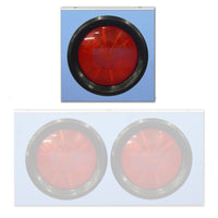 Roadworks 4" Round Stainless Steel Light Brackets