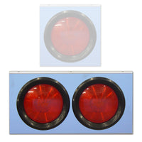 Roadworks 4" Round Stainless Steel Light Brackets